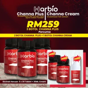 PAKEJ 5 BOTOL PERCUMA 1 CREAM